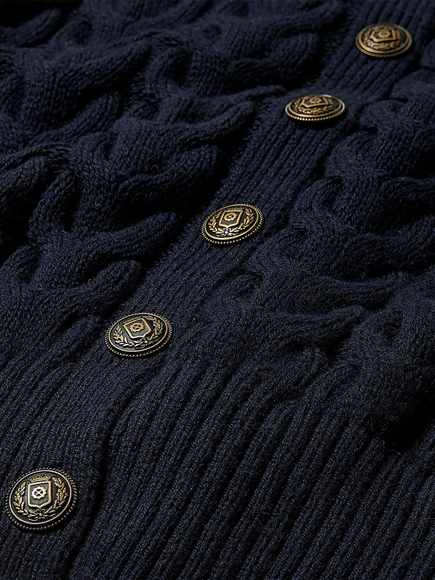 Long-Sleeve Collared Cardigan