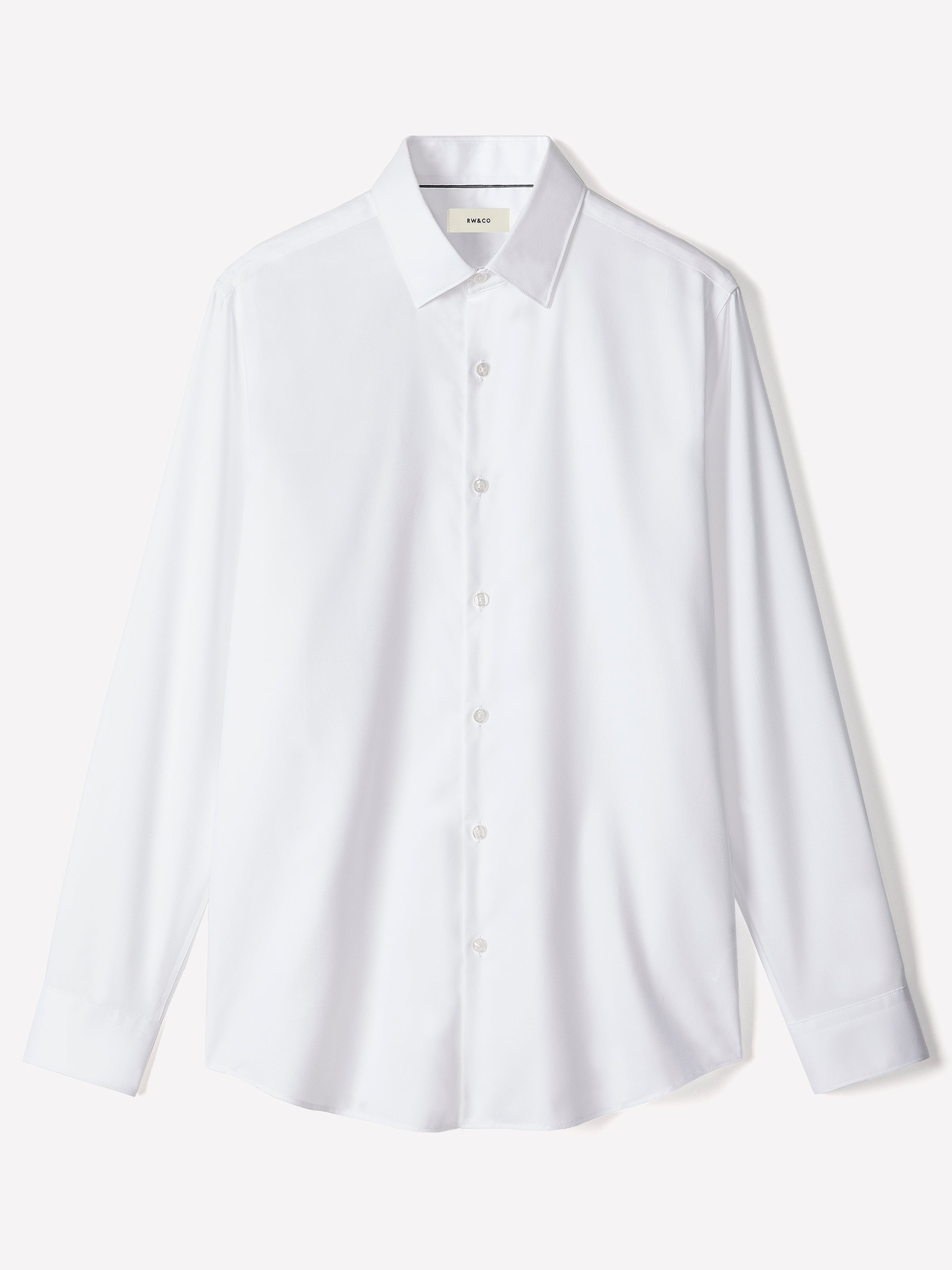 Regular Fit Solid Supima (R) Twill Dress Shirt