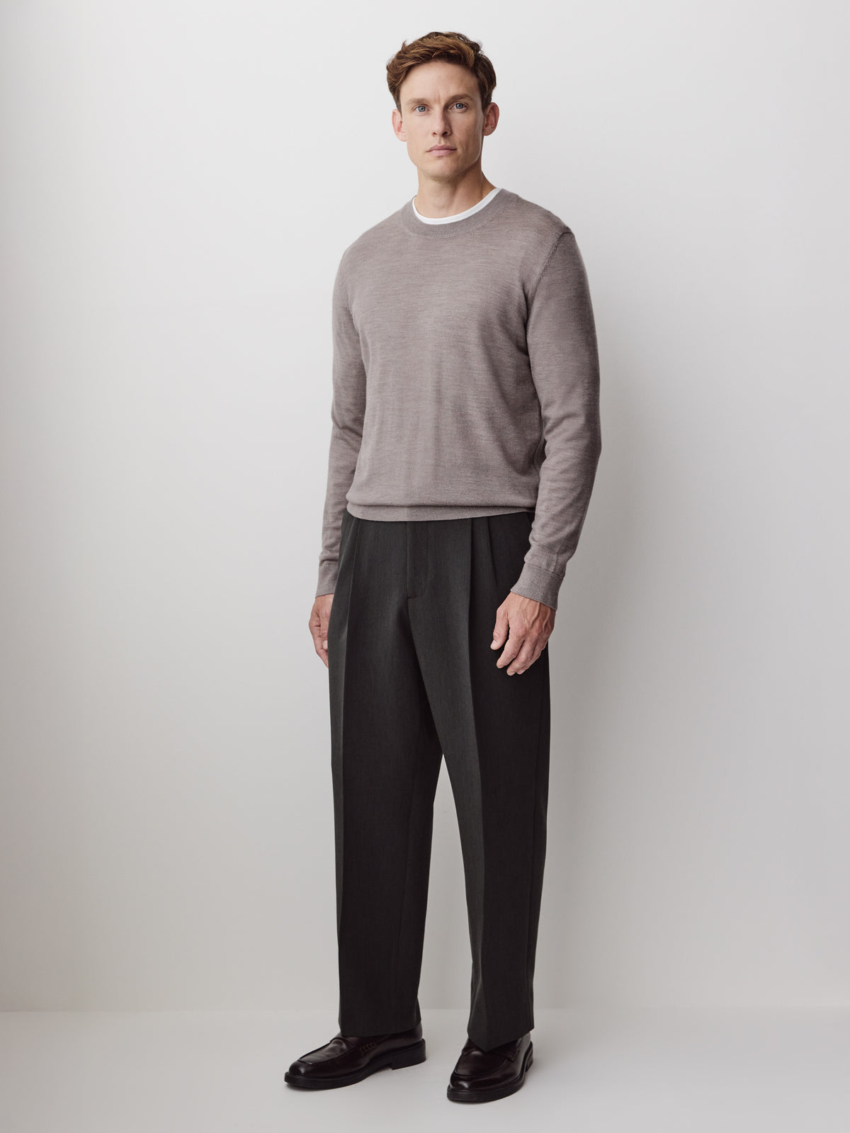 Merino-Wool Crew-Neck Sweater