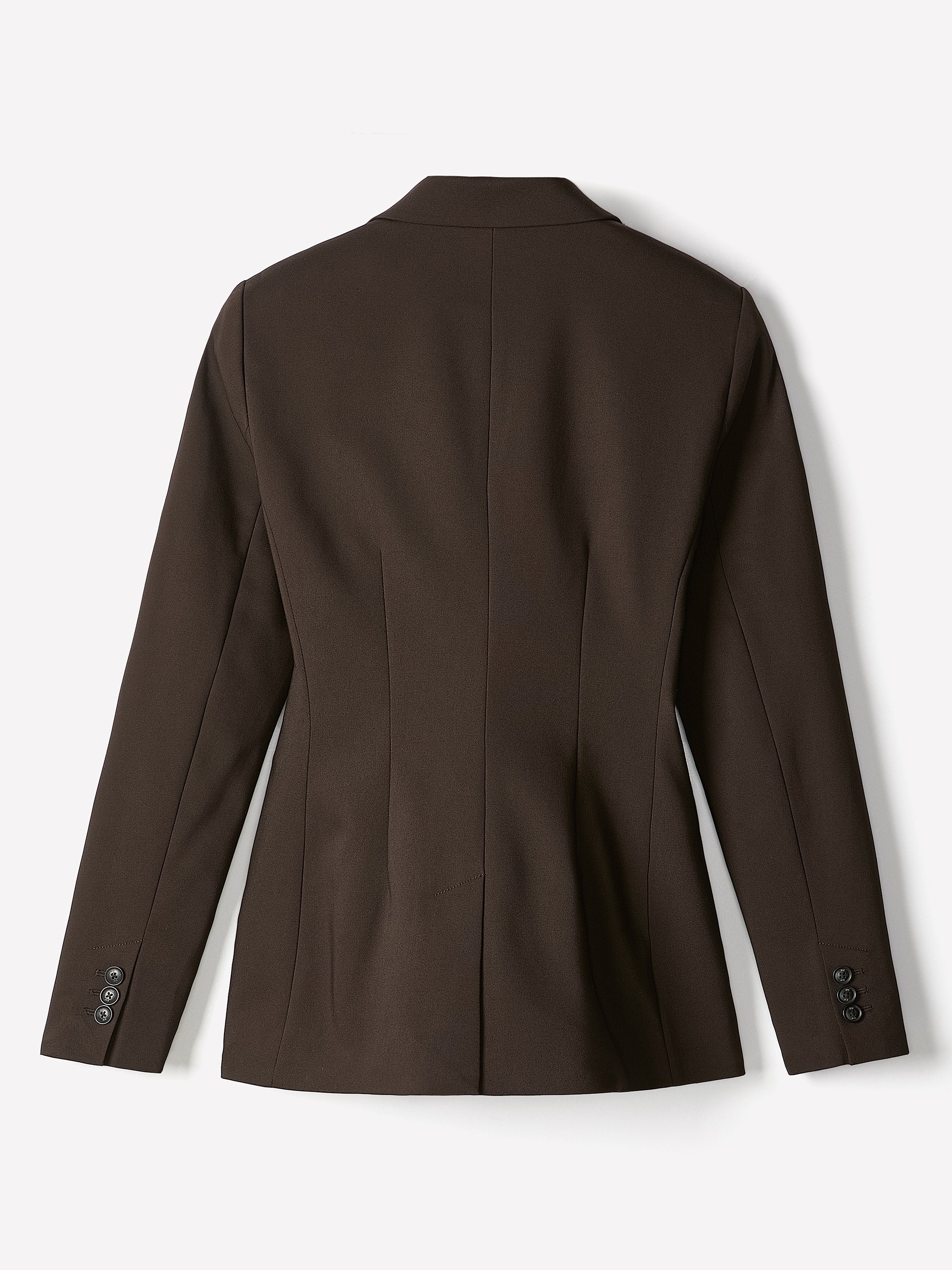 One-Button Fitted Blazer