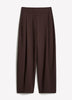 Twill High-Rise Barrel Pant