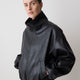 Faux Leather Bomber Jacket