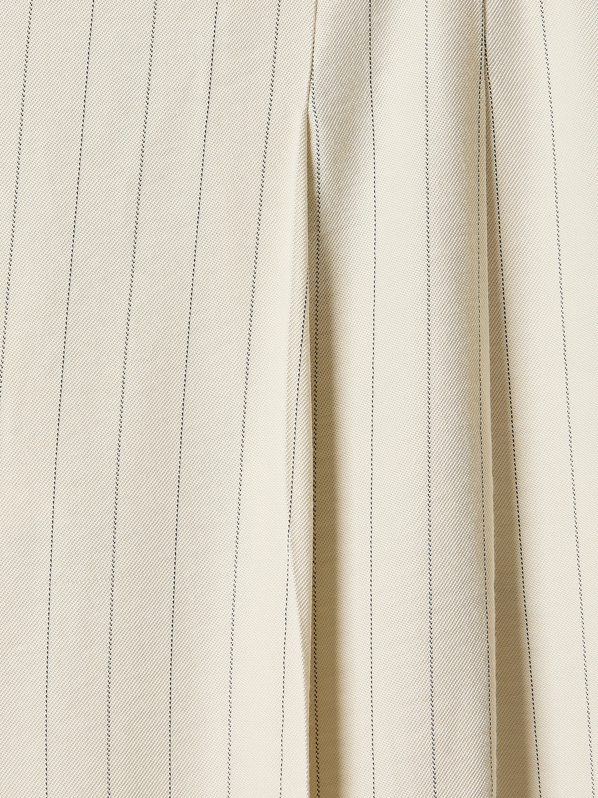 Striped High-Rise Wide-Leg Fluid Pant