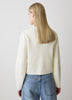 Knit Sweater Cardigan Sculpted Sleeve