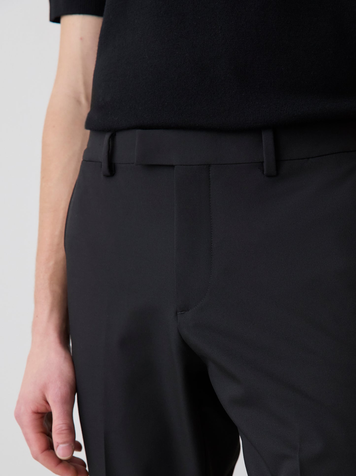 Black Slim Fit E-Tech Suit Pant