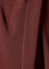Extended-Sleeve Top with Crossover Draped Mock Neckline