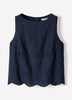 Sleeveless Embroidered Blouse