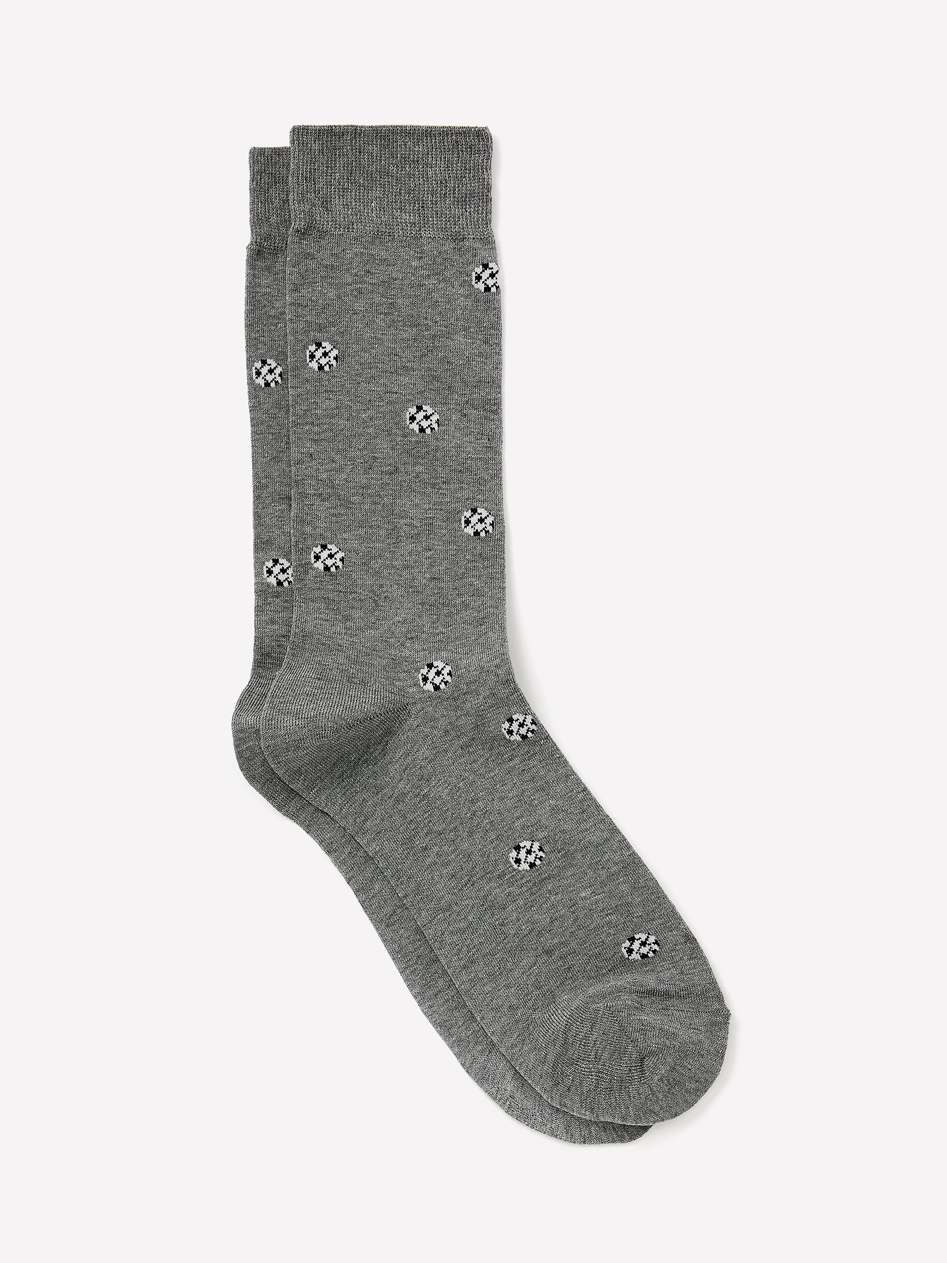 Men's Knit Soccer Ball Socks, Cotton Blend