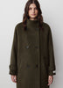 Classic Wool-Blend Double-Breasted Coat
