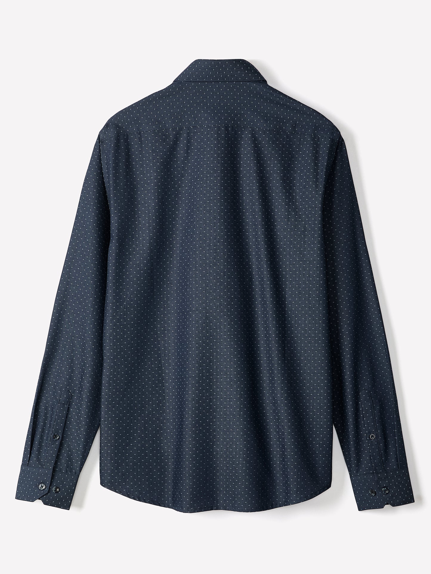 Slim Fit Cotton Shirt with Stand Collar