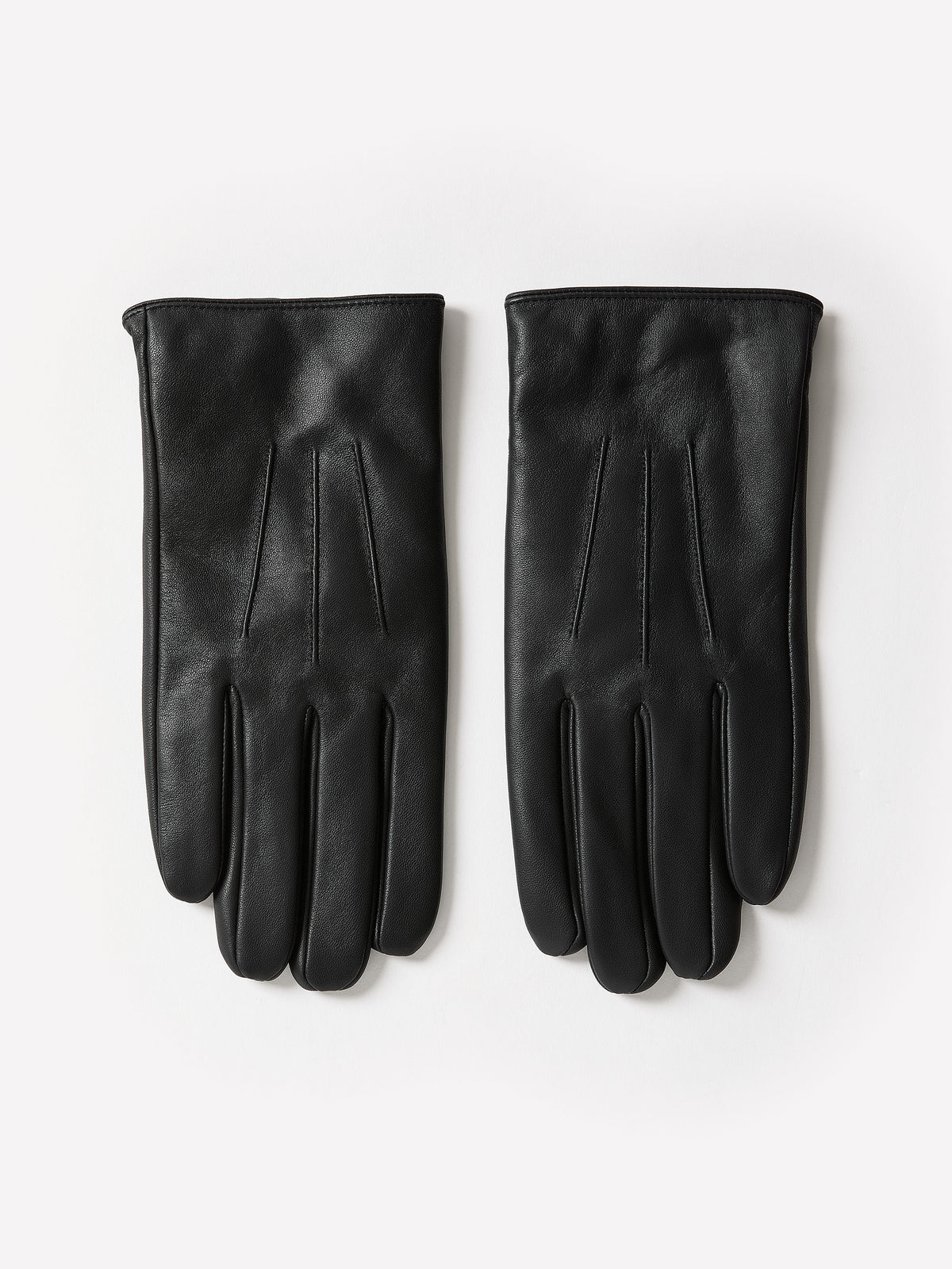 Tech-Friendly Leather Gloves