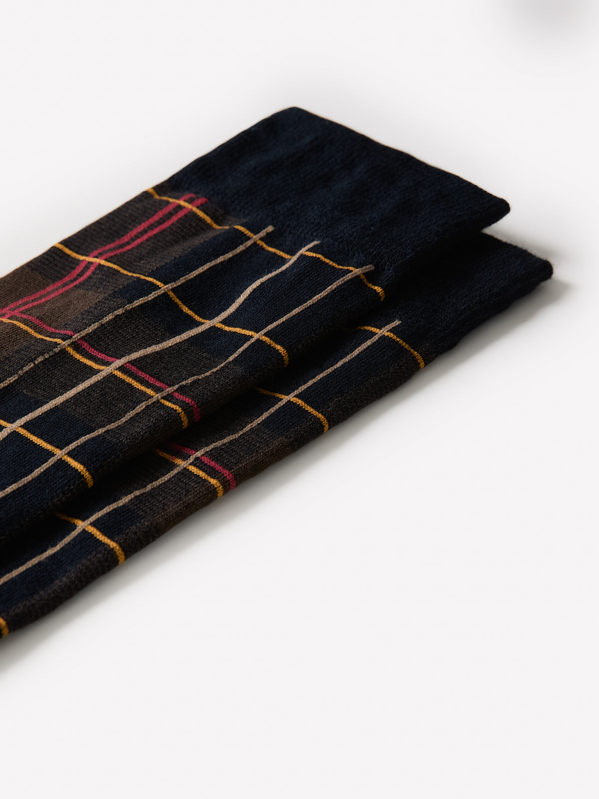 Men's Knit Socks Heritage Plaid Cotton Blend