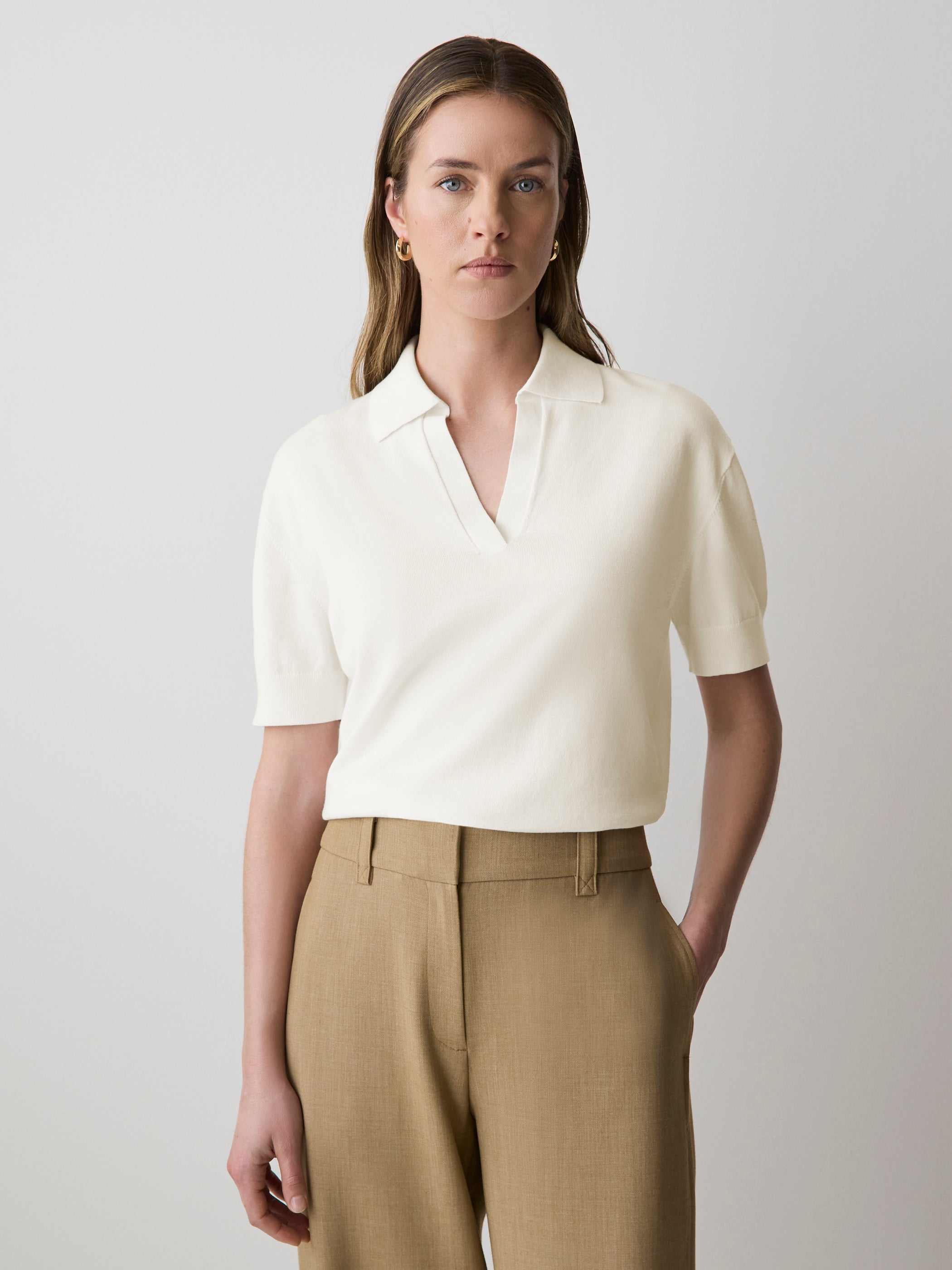 Pull à Manches Courtes et Col Polo