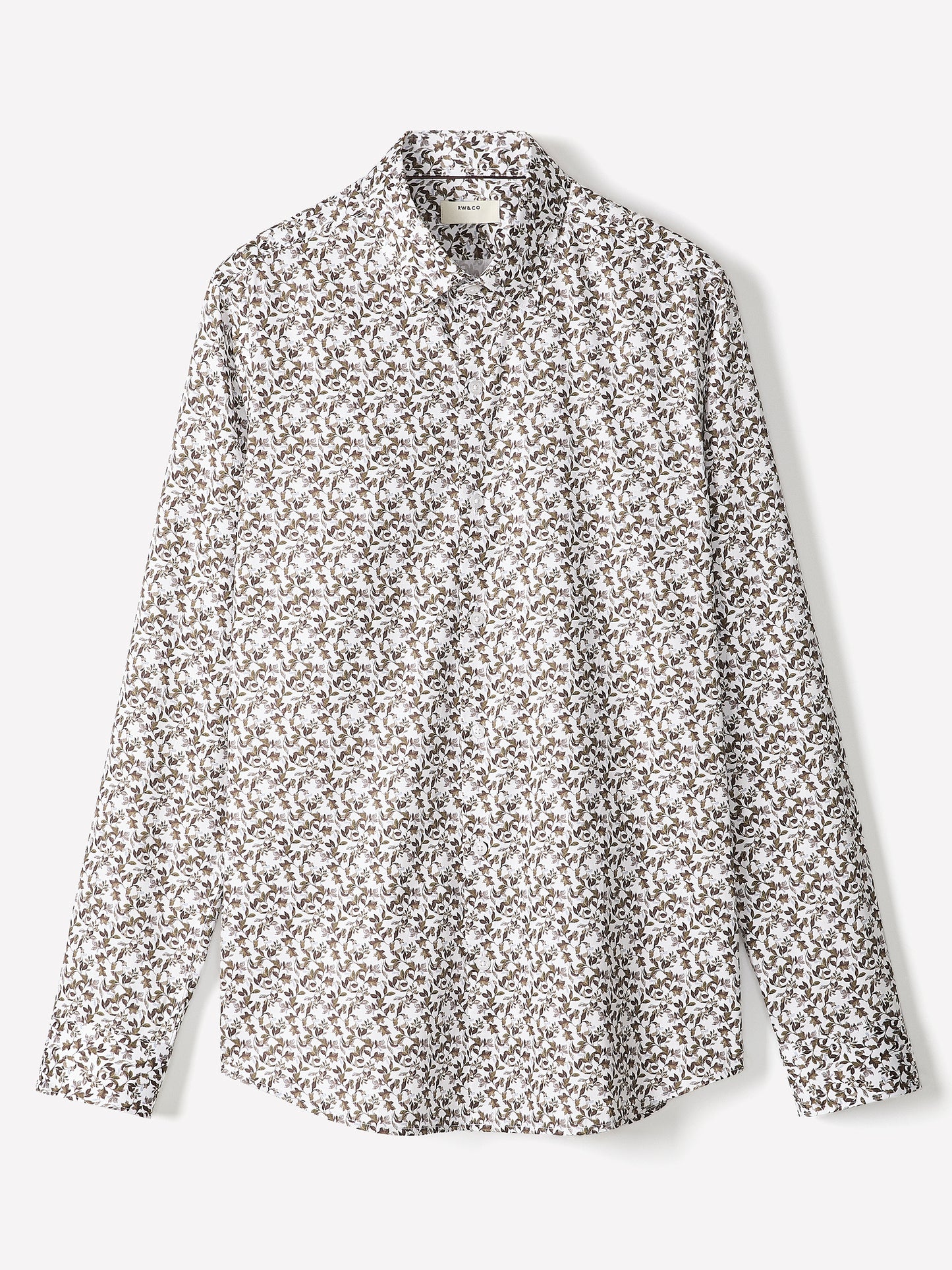 Slim Fit Cotton Floral Print Shirt