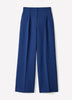 Wide Leg High Rise Woven Pant with Pleats