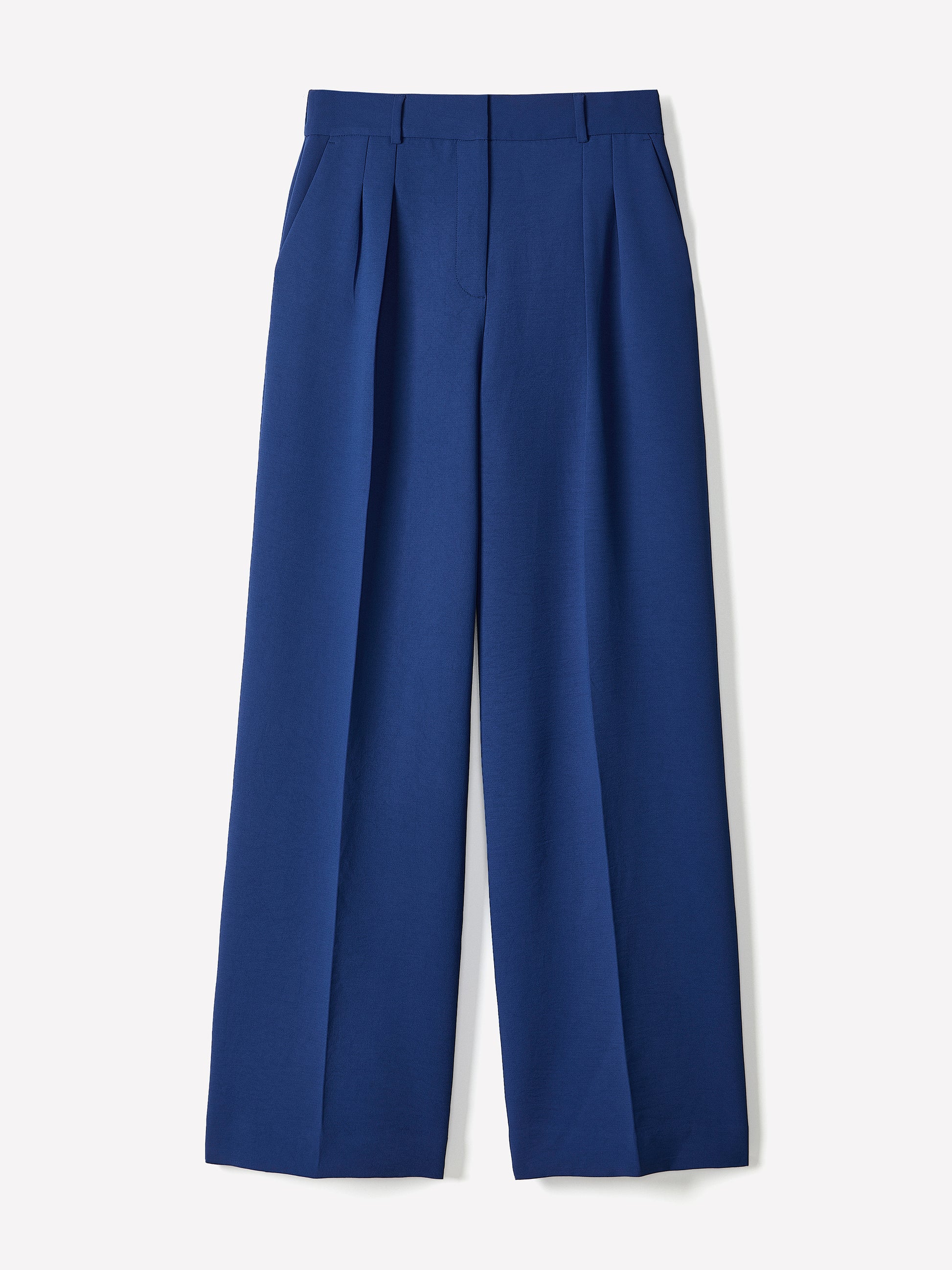 Wide Leg High Rise Woven Pant with Pleats