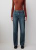 Mid-Rise Straight-Leg Jeans