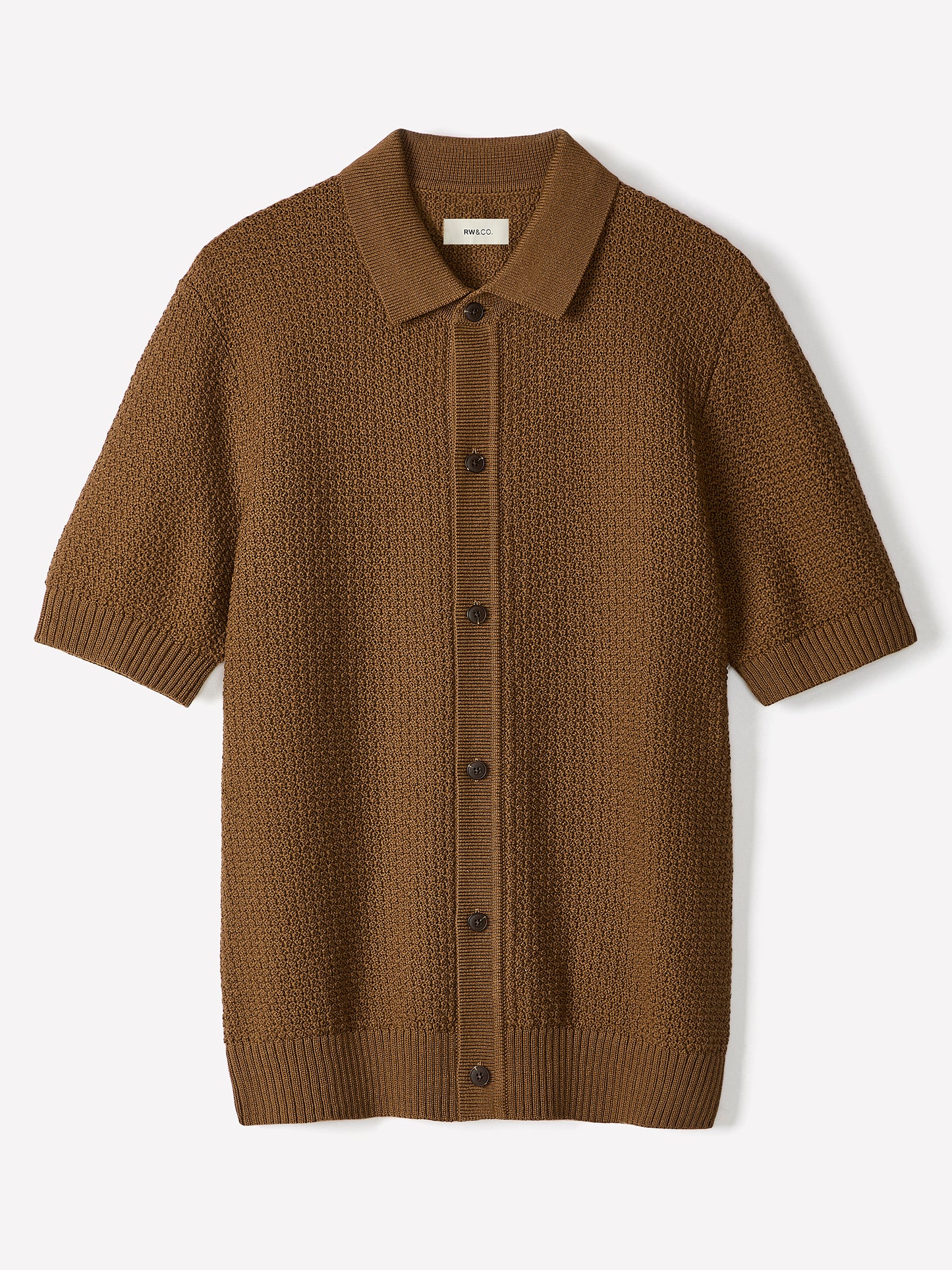 Short-Sleeve Shirt Sweater
