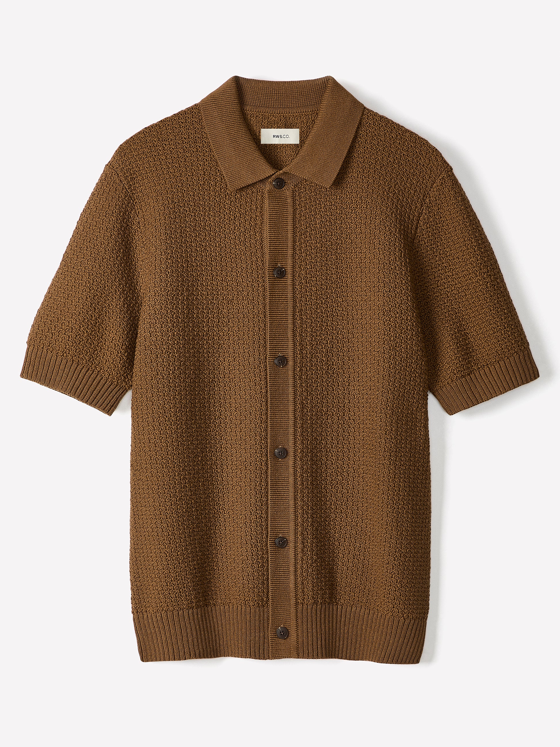 Short-Sleeve Shirt Sweater