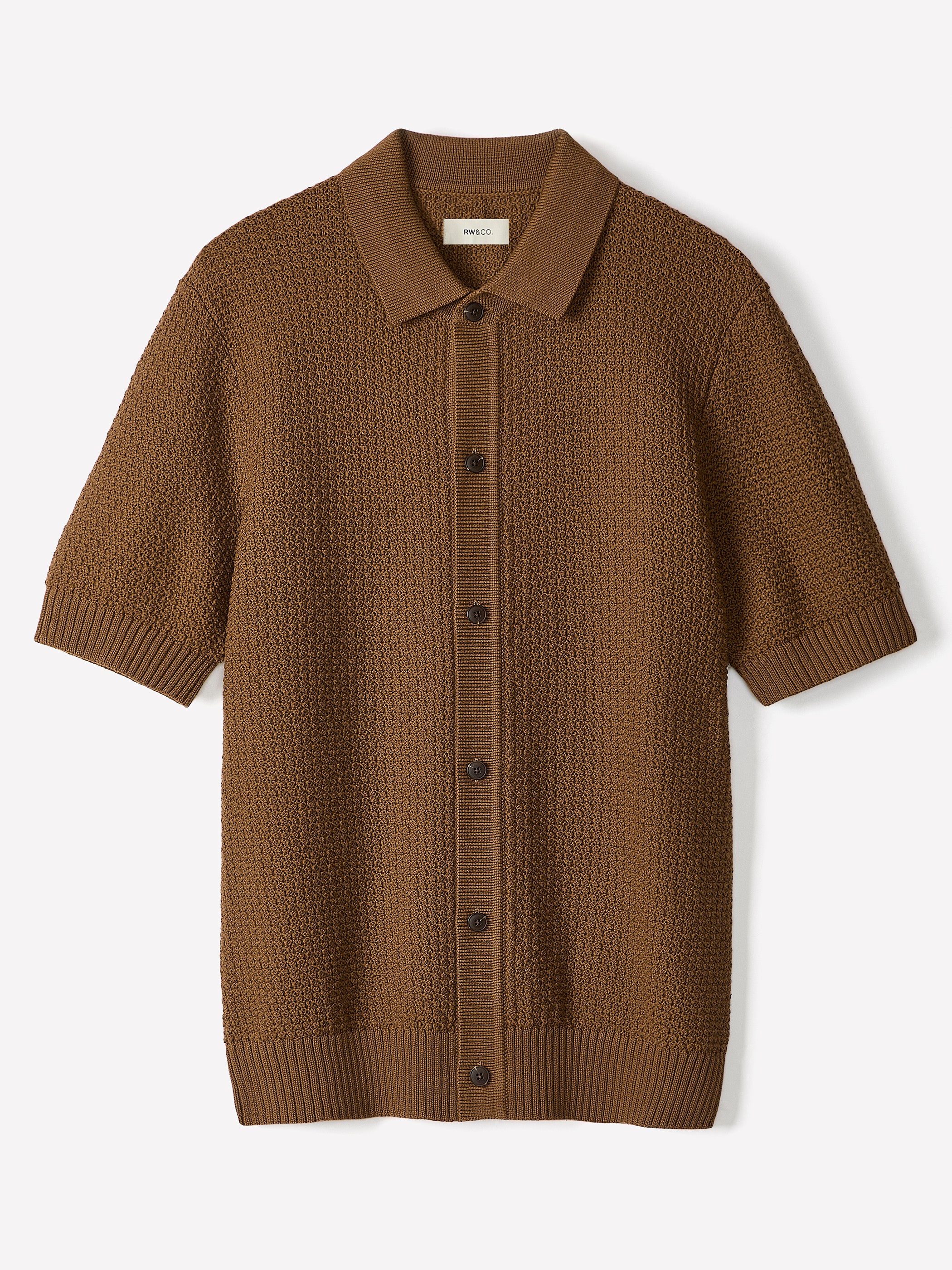 Short-Sleeve Shirt Sweater