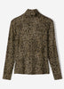 Long-Sleeve Mock-Neck Top