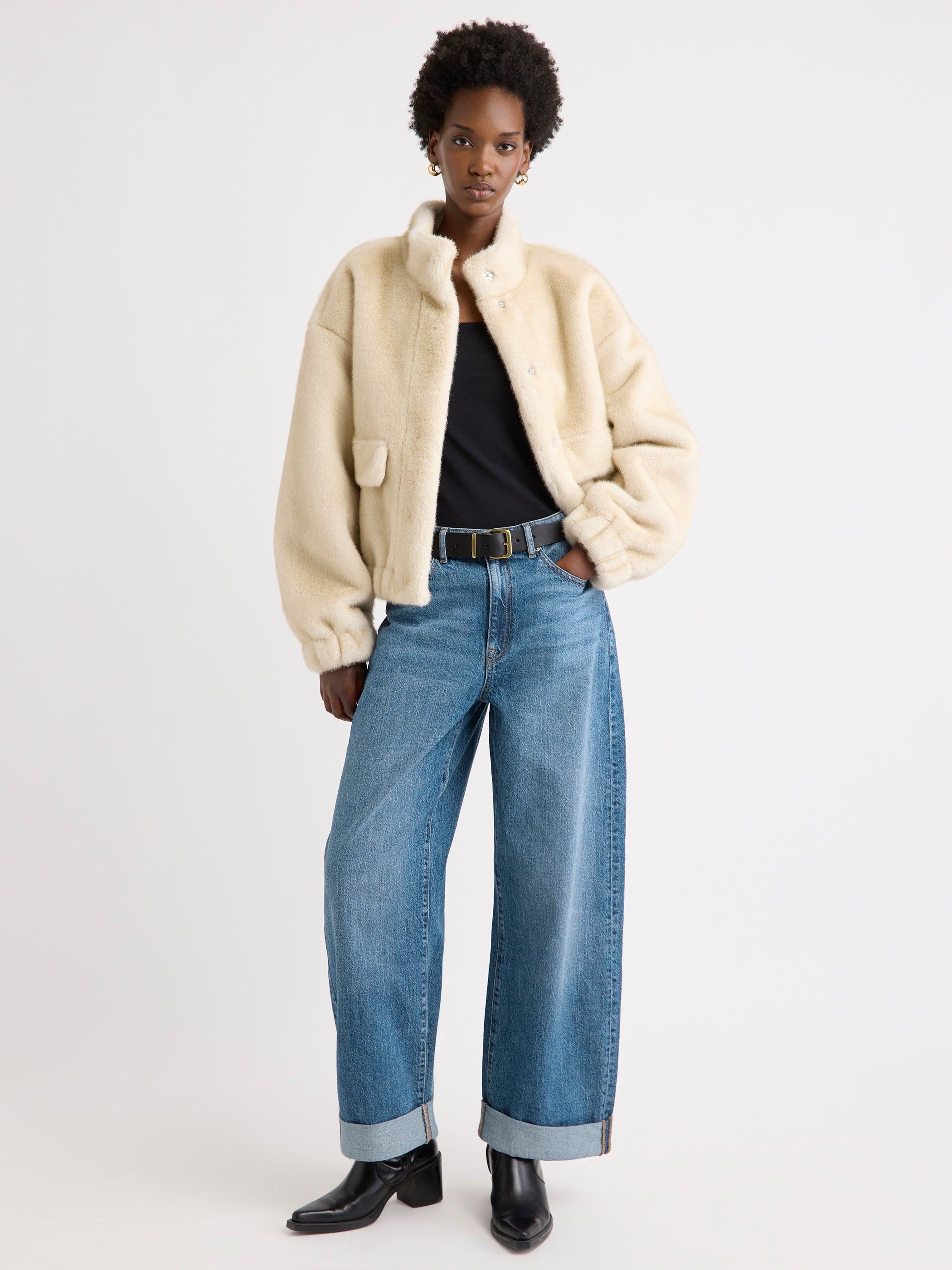 Camisole à Col Dégagé en Coton