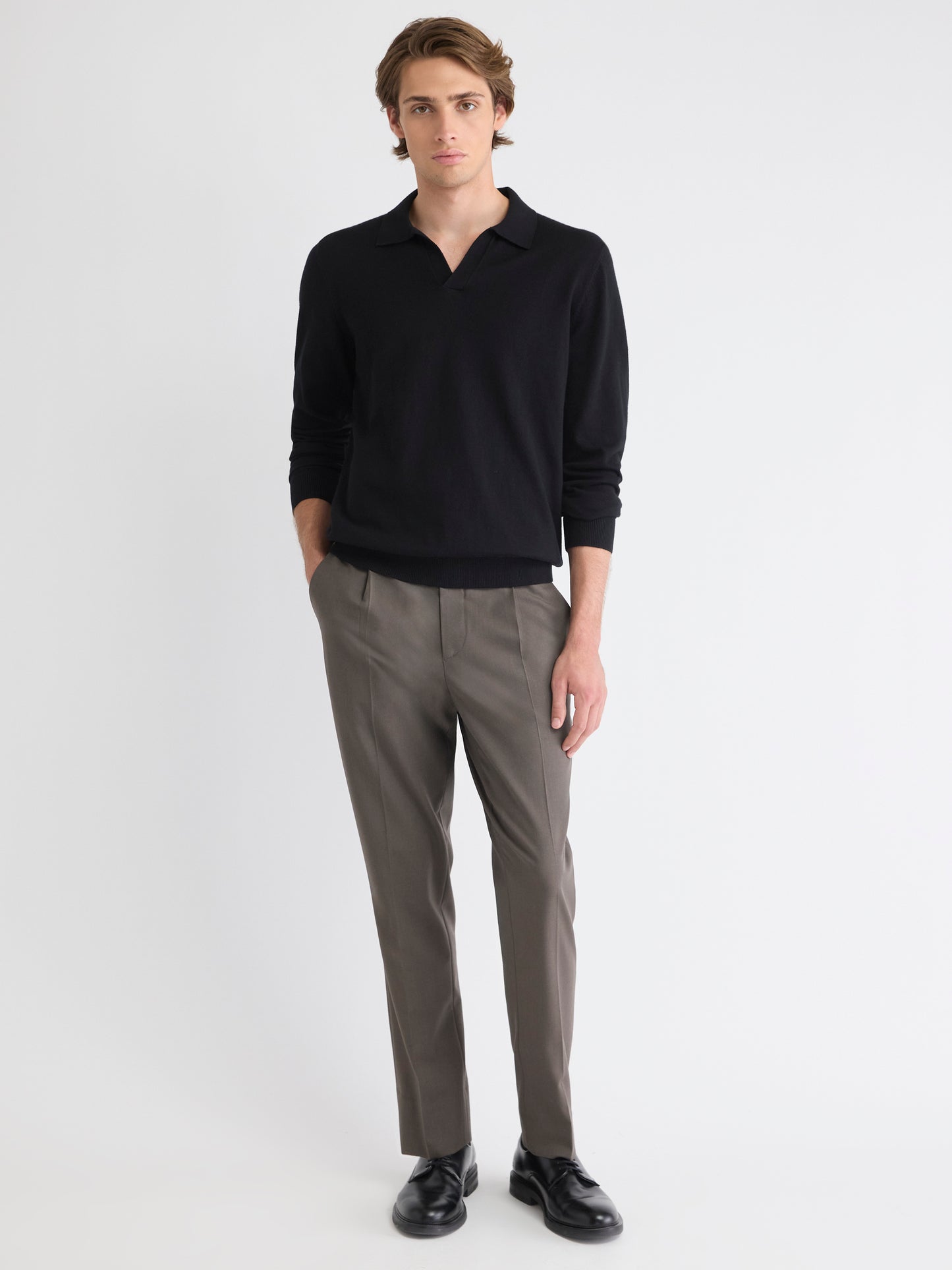 Pull à Manches Longues avec Col Johnny