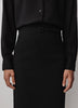 Woven Pencil Skirt High Density Cotton Blend