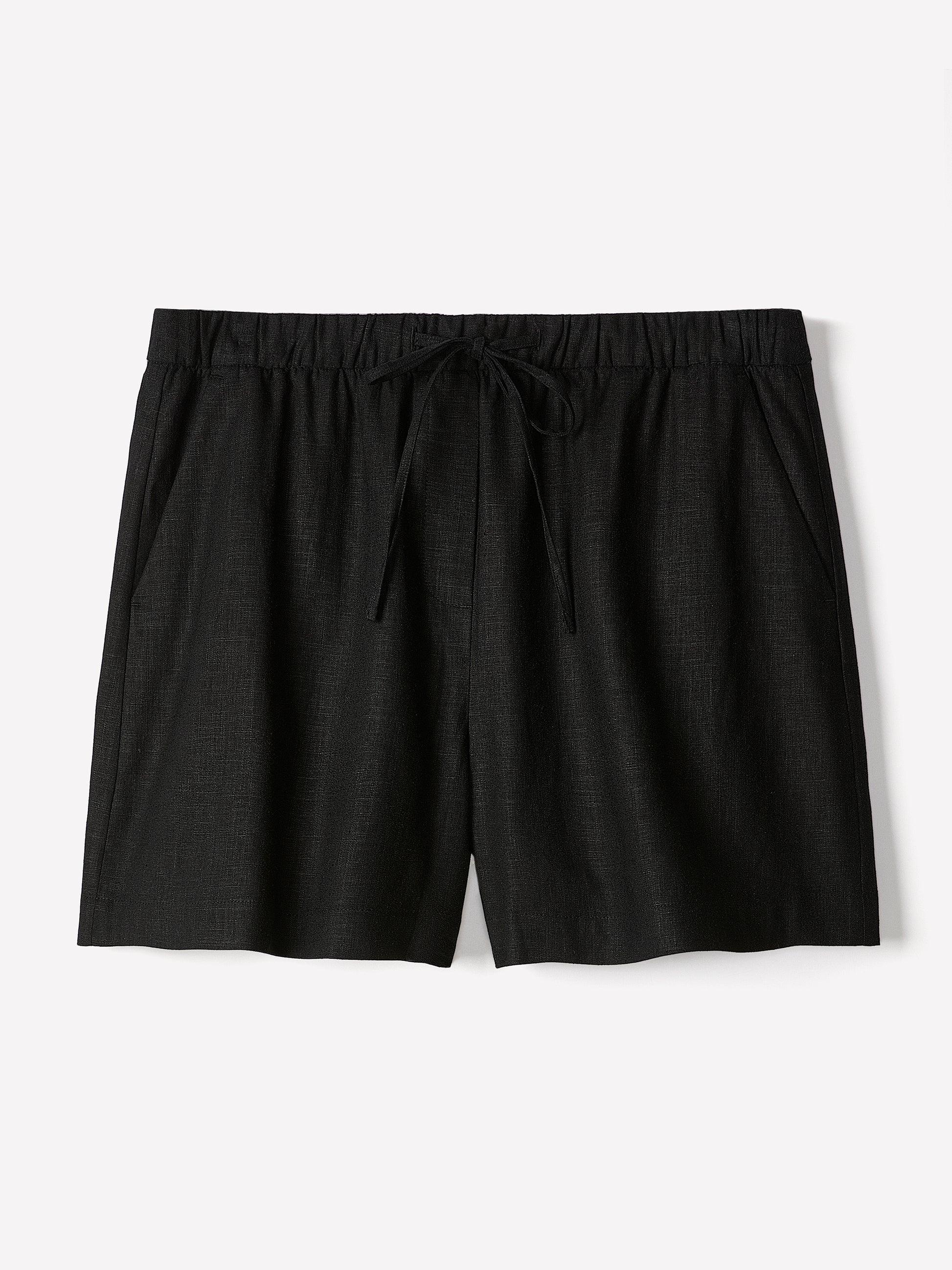Linen-Blend Mid-Rise Pull-On Short