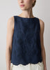Sleeveless Embroidered Blouse