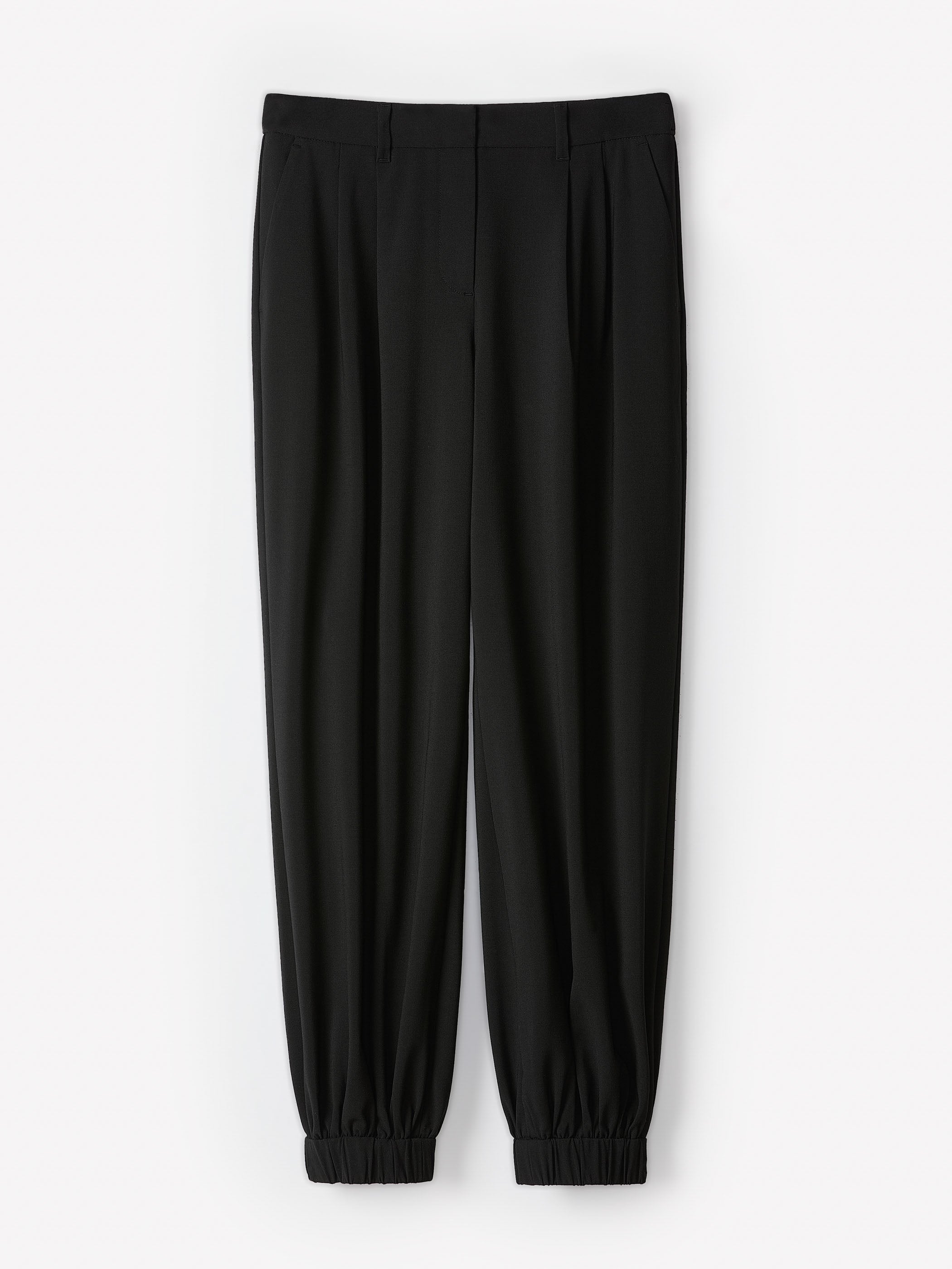 Women's High-Rise Balloon-Leg Stretch Twill Pants – RW&CO