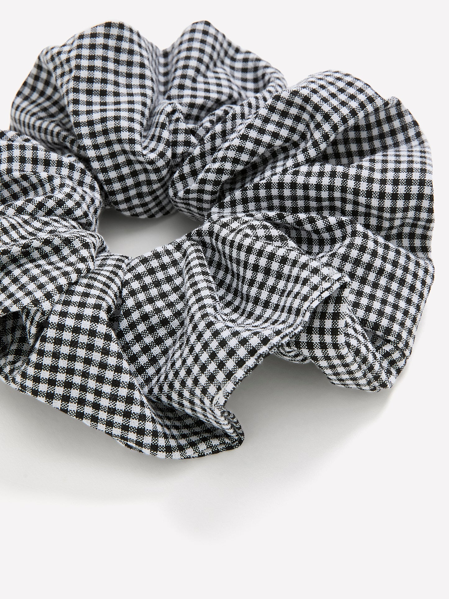Oversized Gingham Scrunchie