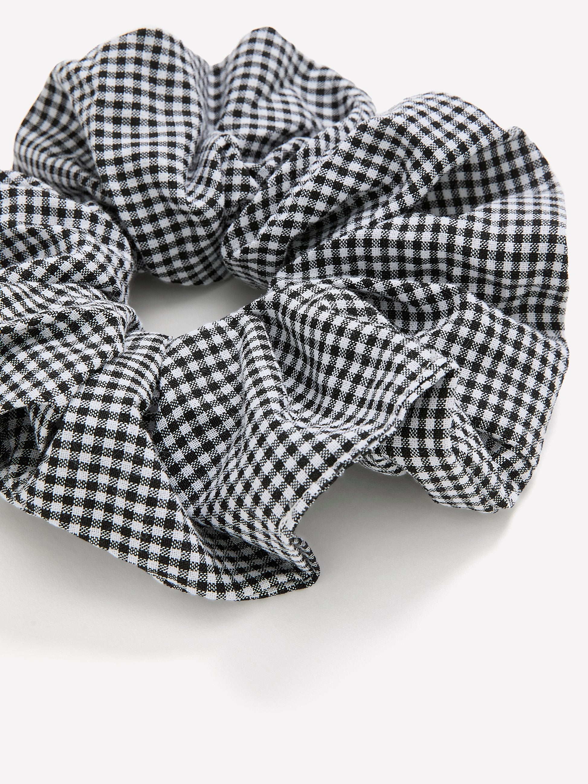 Oversized Gingham Scrunchie