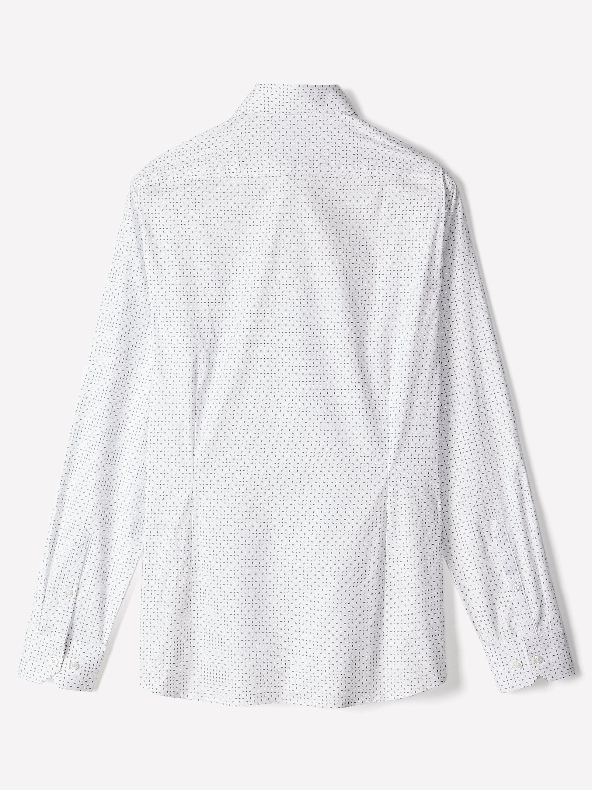 Slim Fit Cotton Blend Shirt with Tailored Collar