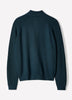 Long-Sleeve Half-Zip Mock-Neck Sweater