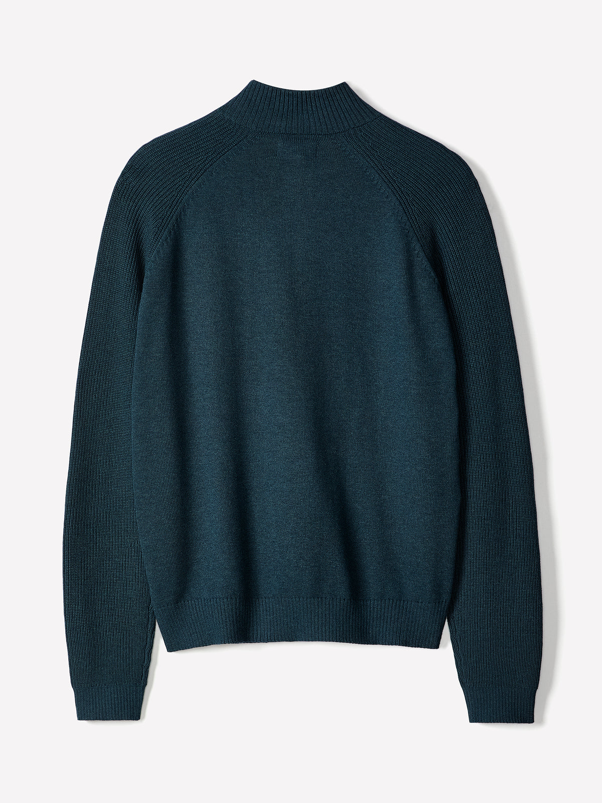 Long-Sleeve Half-Zip Mock-Neck Sweater