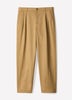 Loose Straight-Leg Pleated Chino Pant