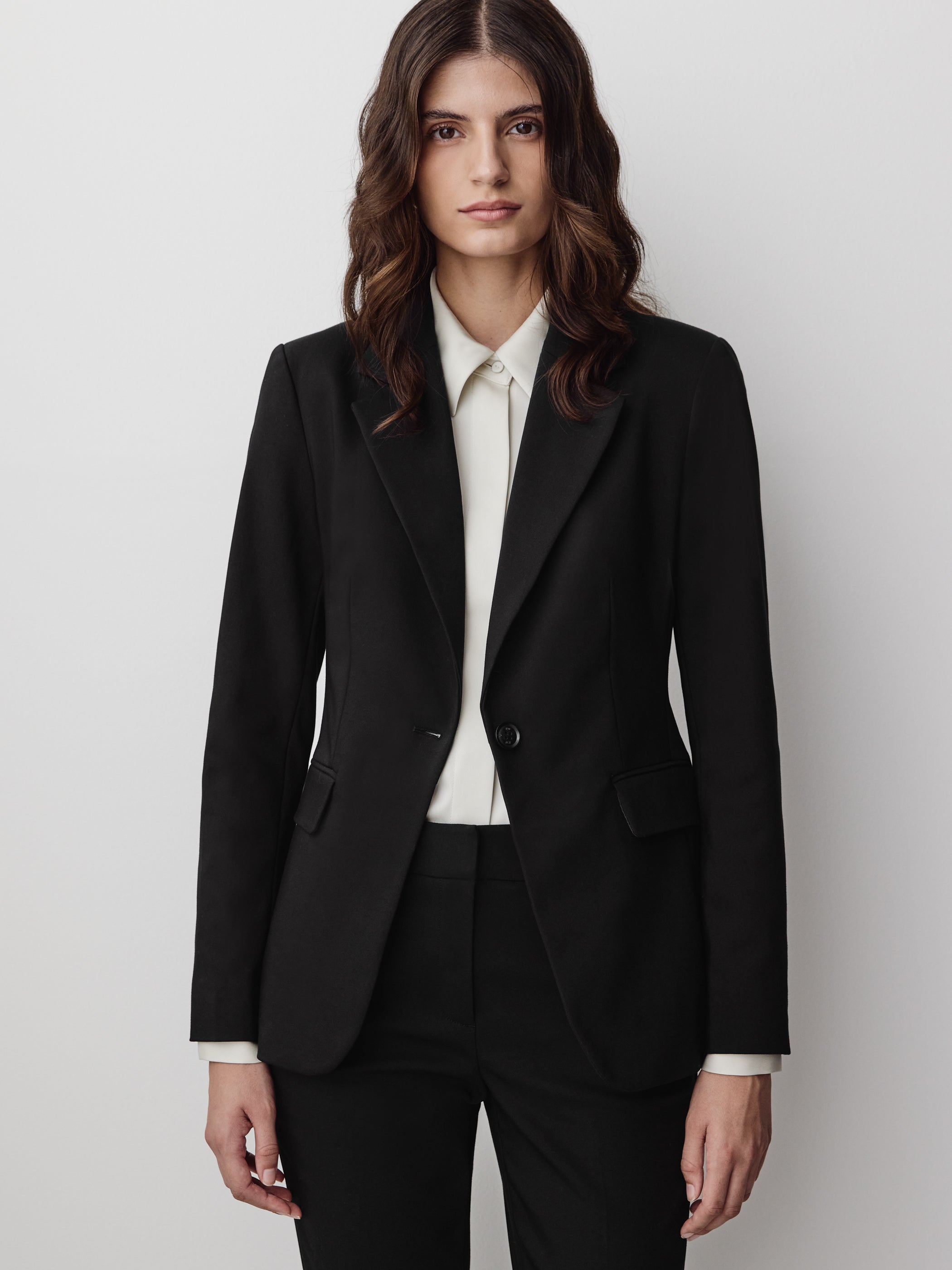 Limitless One-Button Fitted Blazer