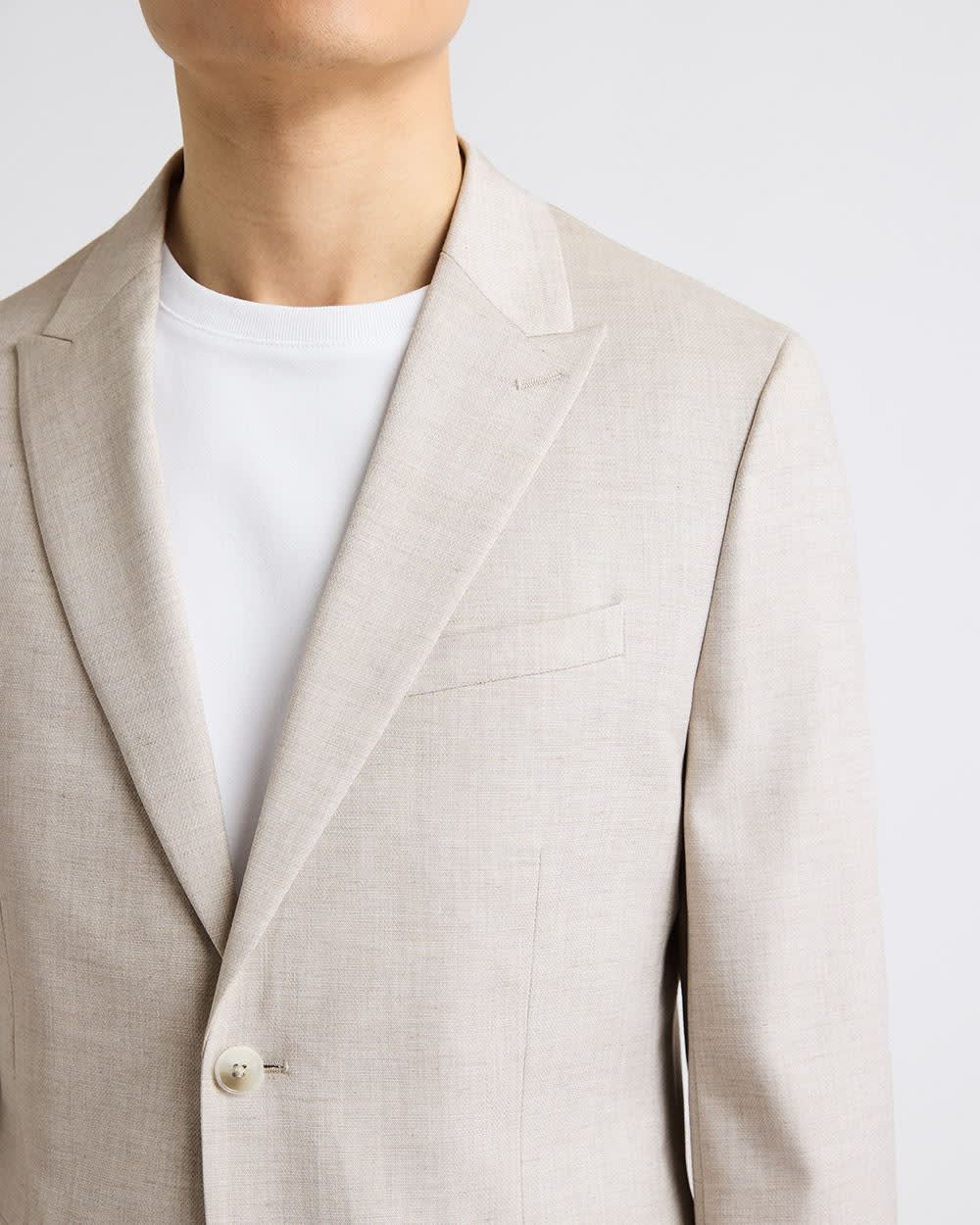 Slim-Fit Stone Suit Blazer