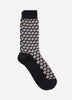 Men's Square Blue Geo Socks