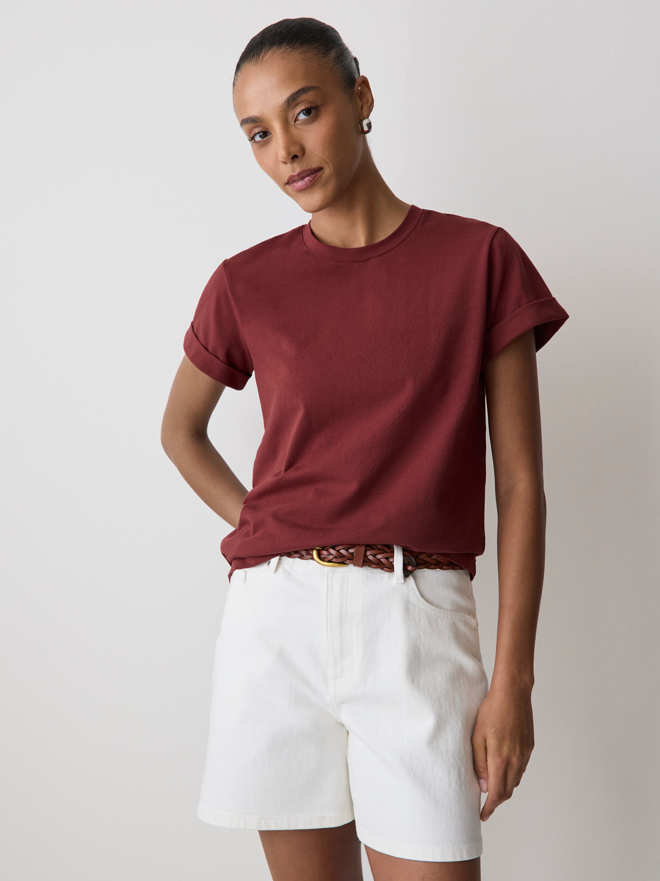 Organic Cotton Short-Sleeve Crew-Neck Tee