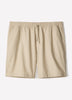 Linen-Blend Shorts with Elastic Waistband