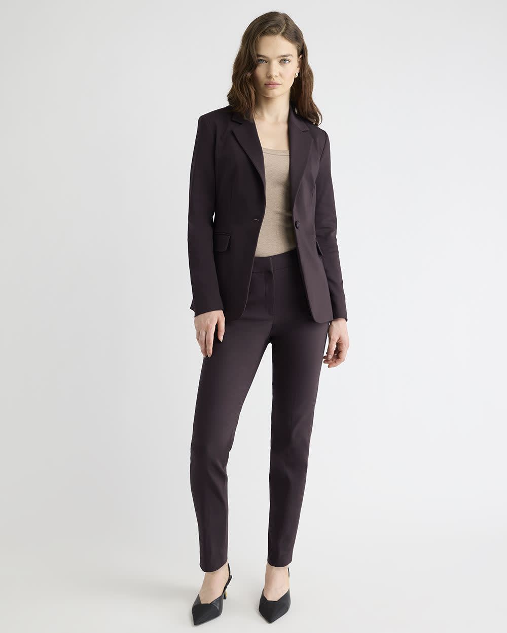 Limitless Mid-Rise Slim-Leg Signature Ankle Pant