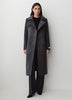 Wool Blend Double Breasted Coat