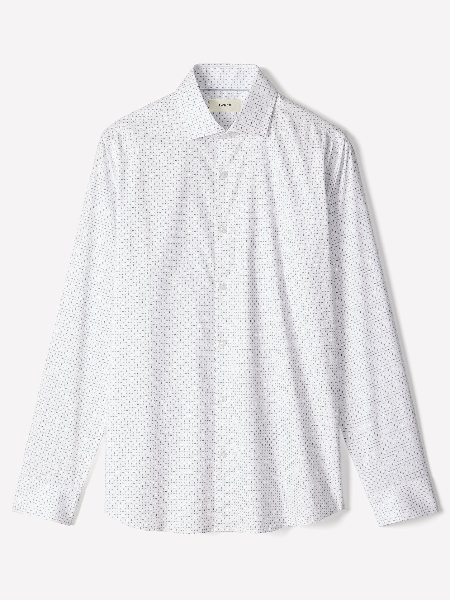 Slim Fit Cotton Blend Shirt with Tailored Collar