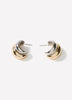 Hoop Earrings Metal Imitation 20mm Diameter
