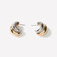 Hoop Earrings Metal Imitation 20mm Diameter