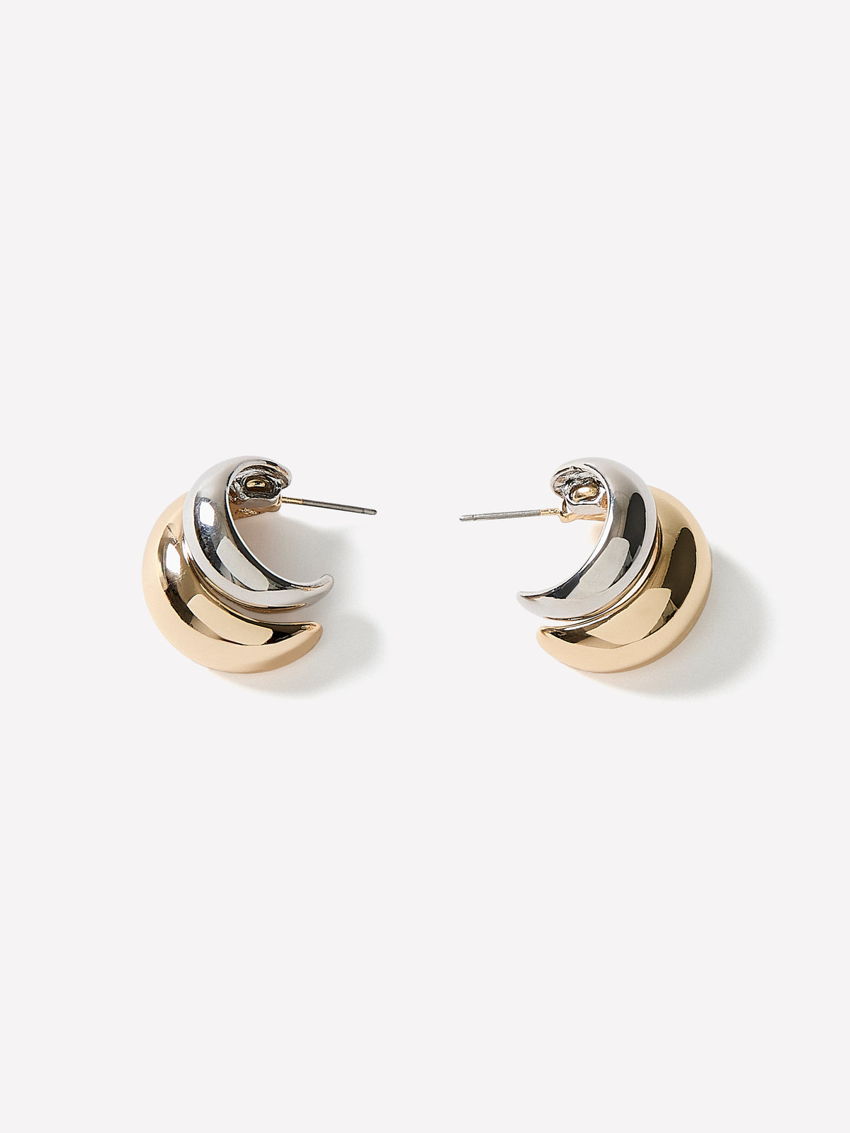 Hoop Earrings Metal Imitation 20mm Diameter