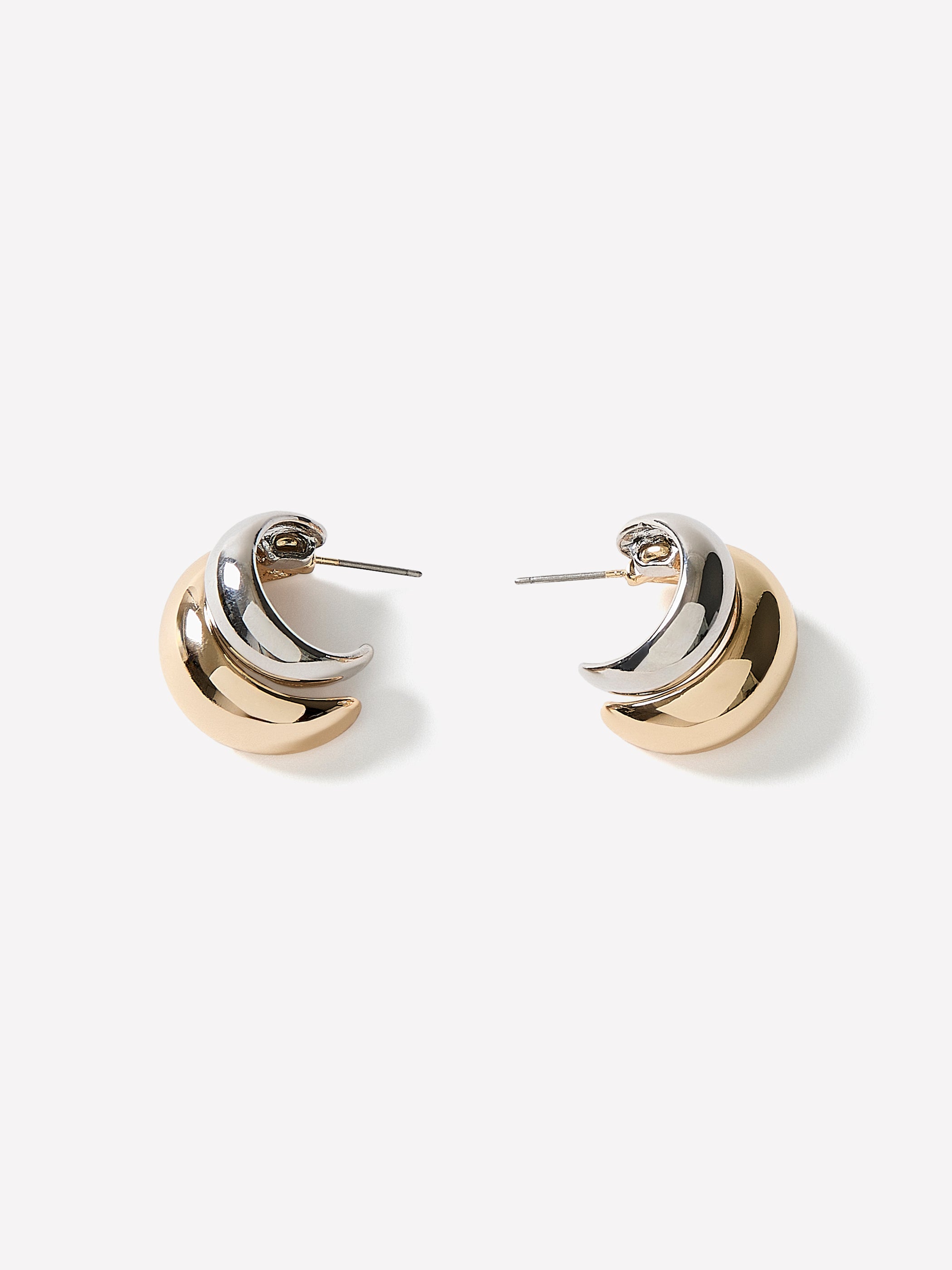 Hoop Earrings Metal Imitation 20mm Diameter