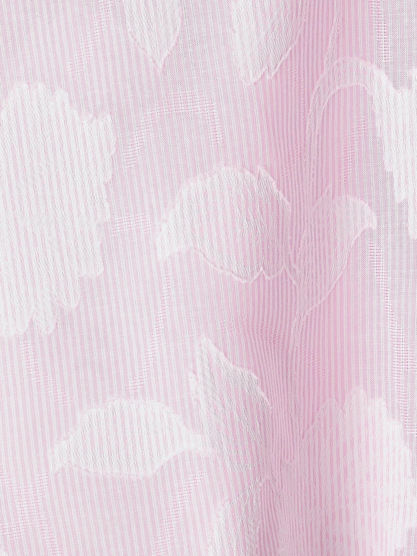 Long-Sleeve Buttoned-Down Textured Blouse